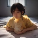 陈主编的工作照，面带专注神情坐在办公桌前，背后是整齐排列的书架，气质沉稳